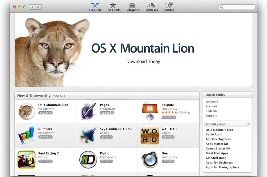 mountain lion mac download